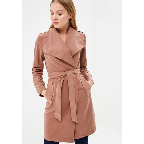 Vero MODA MEDIUM Womens COAT, EXPORT ของแท้, BELT INCLUDED, EARTH BROWN, FREESIZE