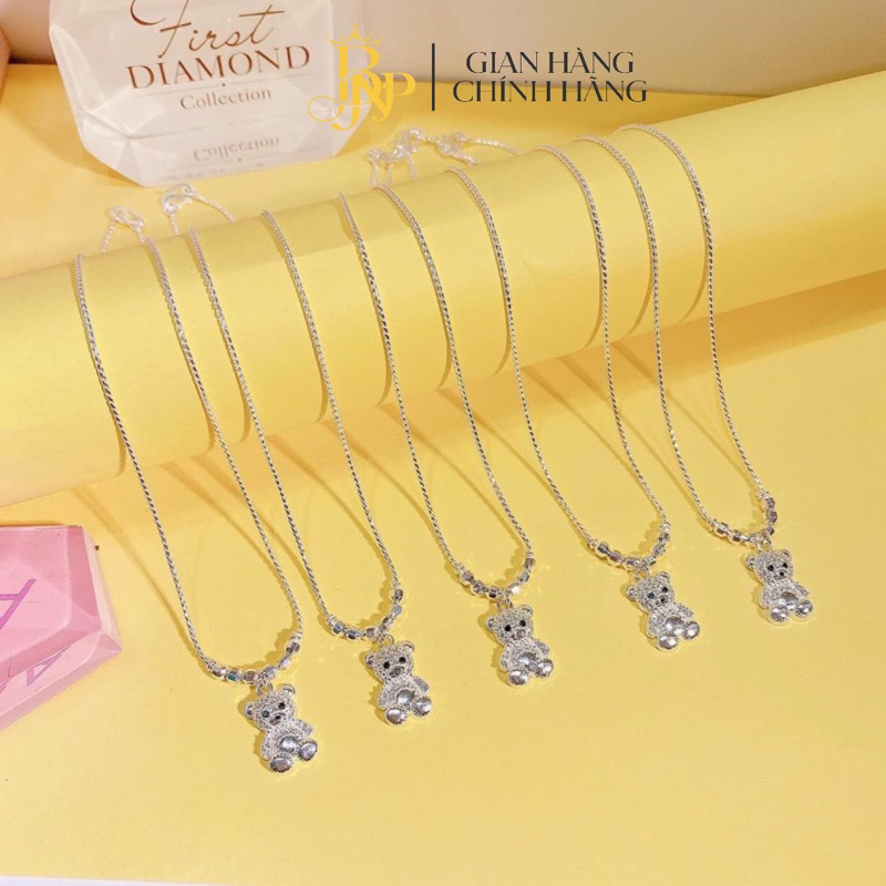 สร้อยคอหมีสําหรับเด็กทารก สร้อยคอสําหรับเด็กทารก - BNP Silver