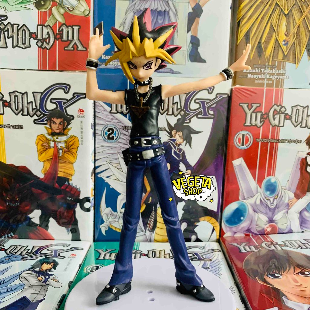 โมเดล Yugioh - Yu-Gi-Oh! Game King Model - Yu Gi Oh สวมสร้อยคอโซ่เกม Yugi Thousand Years - สูง 0.5 ซ