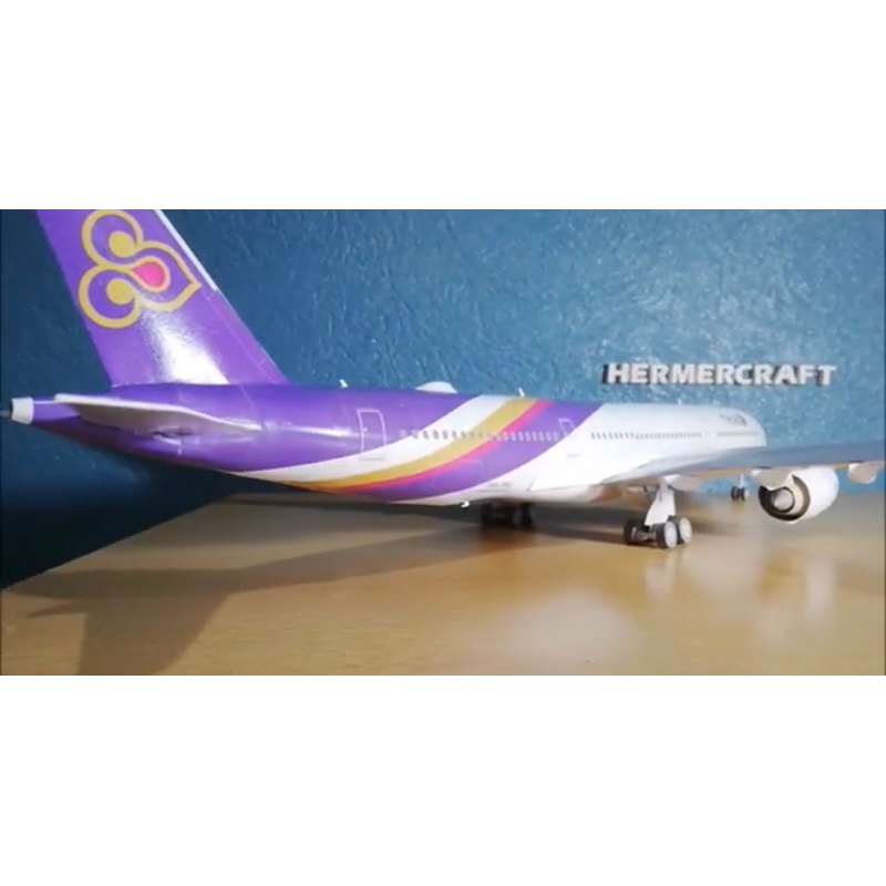 โมเดลกระดาษของเครื่องบิน thai airway airbus a350 ที่สเกล 1:100