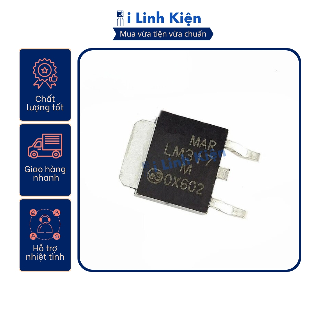 LM317M 0.5A 1.25V-37V TO-252 แบบปกติ