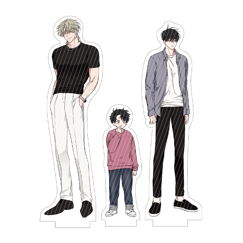 Standee Model Low Tide ใน Twilight Night โดย the Sea Eu Ja ABO BL Manhwa ตัวละคร Taeju Euiyun Euiyou