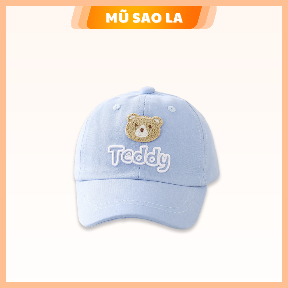 หมวกเบสบอลเด็กปักลายภาพ TEDDY น่ารัก C1911