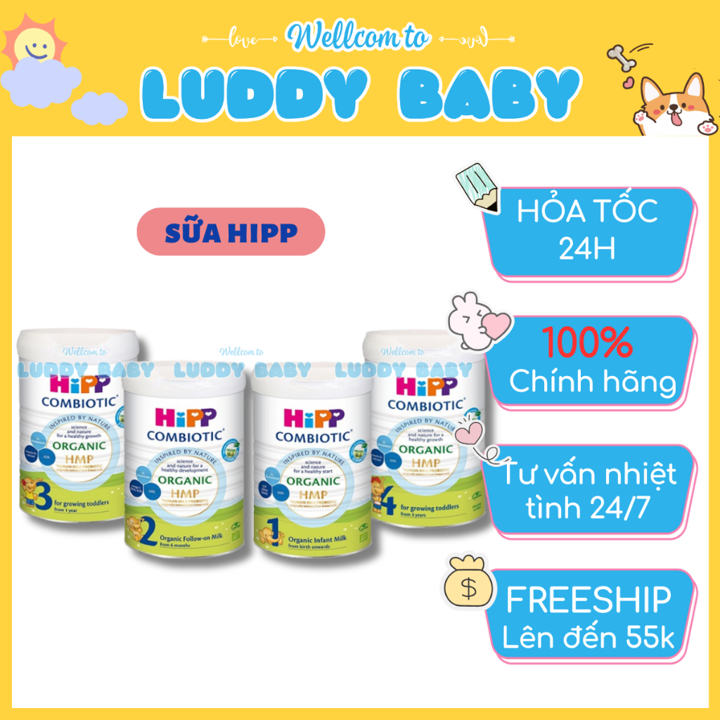 Hipp Organic Combiotic Milk No. 1,2,3,4 800g - HiPP luddybaby Formula Milk Powder