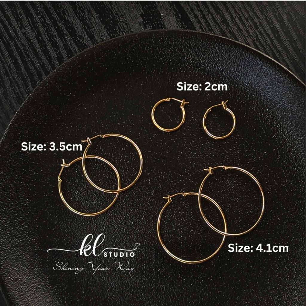 [KL.Studio] ตาไก่กลมเรียบไทเทเนียมแท้และส่วนบุคคลหลายขนาด - E141