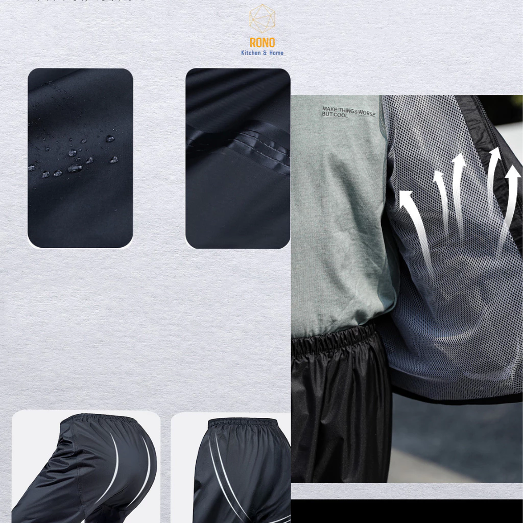 ชุดเสื้อกันฝน 2 ชั้น สไตล์เกาหลี สะท้อนแสง thumbnail 8