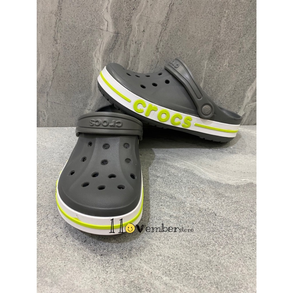 [ของแท้] รองเท้าแตะเด็ก Cross Crocs Bayaband Clog นุ่มสุดๆ - ทนทาน - น้ําหนักเบา - มาพร้อมสติ๊กเกอร์