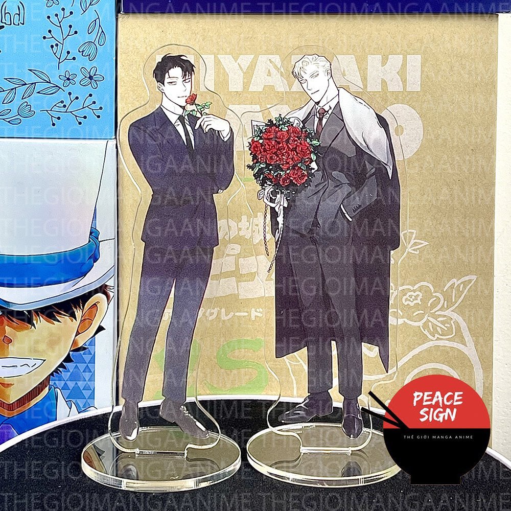 ROSES AND CHAMPAGNE standee รุ่น ROSES AND Wine BL อะคริลิคอะนิเมะไมกาจิบิแสดงการตกแต่ง