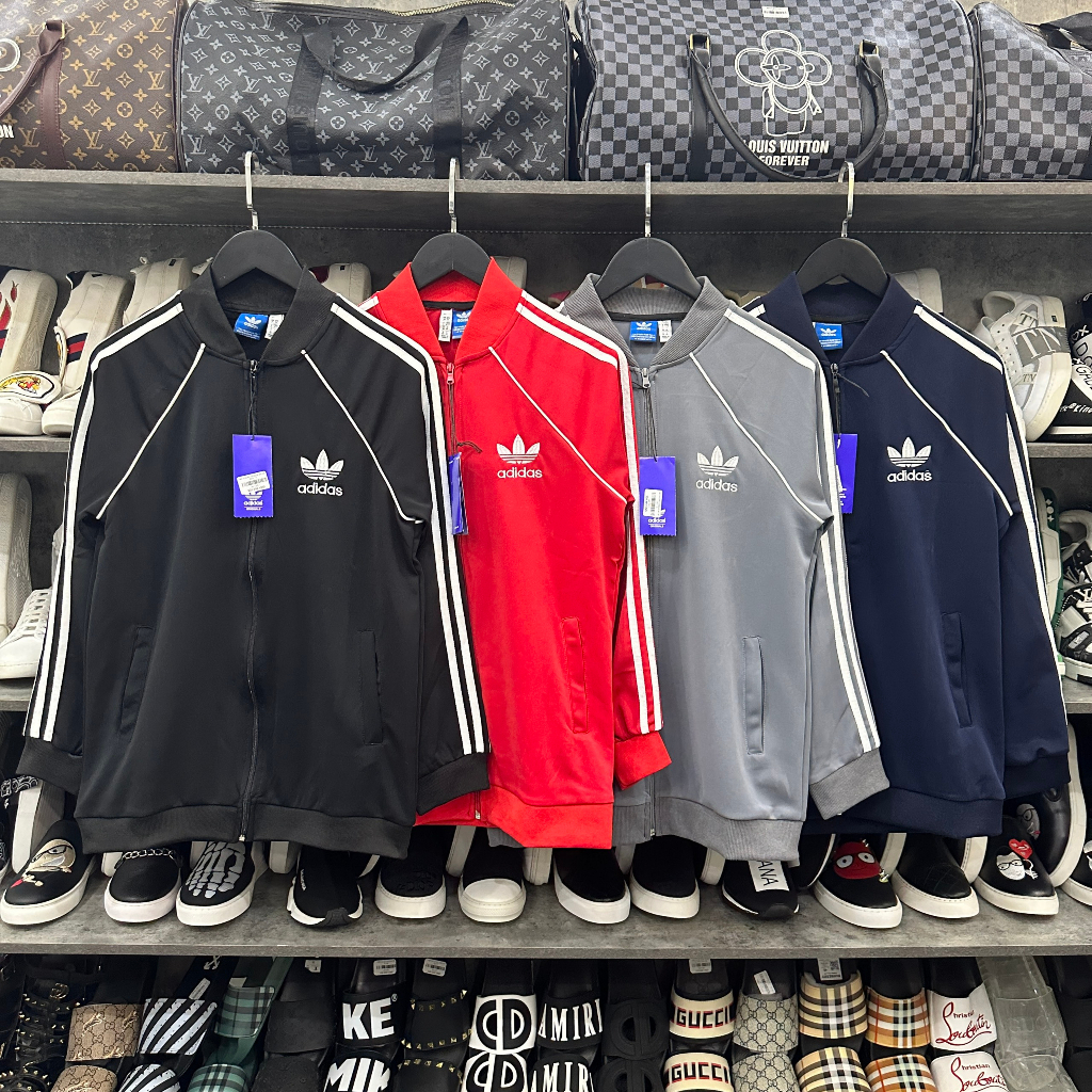 Adidas Men 'S Wind Jacket Adidas Sportswear.S 3-Stripe ผ ้ าลายสก ๊ อตสีขาว Street Style Top Trends
