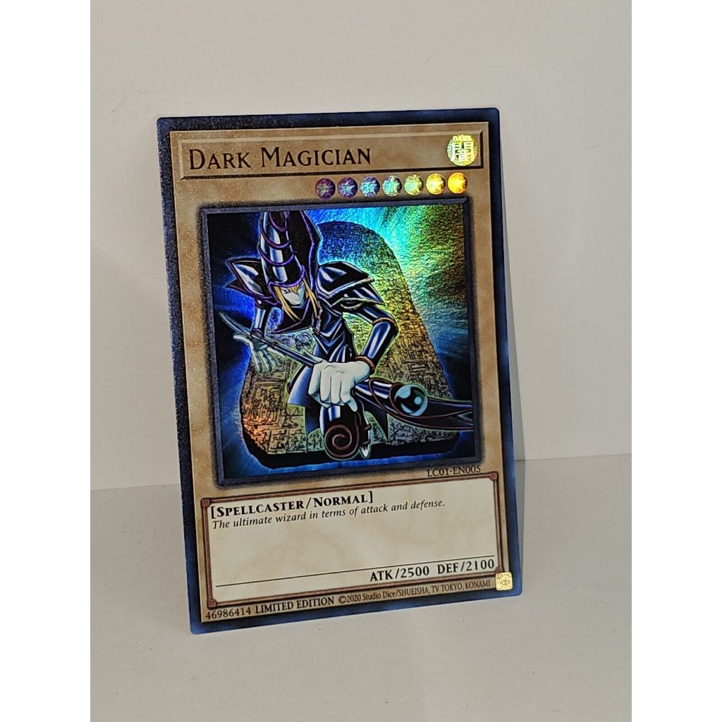 LC01 หายากเป็นพิเศษ [Yugioh Watermelon] การ์ดเล่น Dark Magician - ห่อพลาสติกป้องกันฟรี