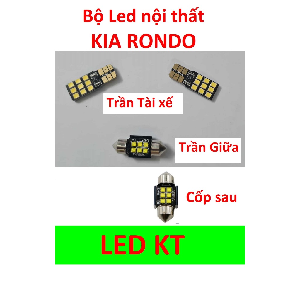 KIA RONDO โคมไฟเพดาน LED ชุด LED ภายใน T10 เพดาน LED เพดานด้านเดียวและกลาง 31 มม. โคมไฟเพดาน Rondo