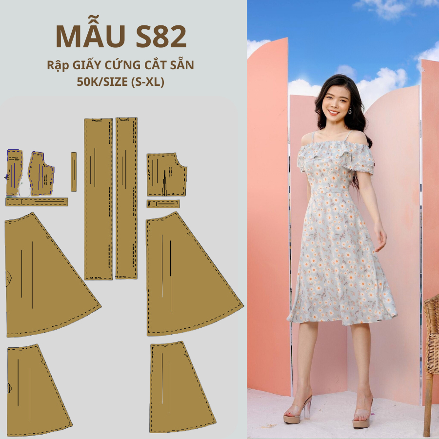 HARD PAPER PRE-CUT DRESS S82