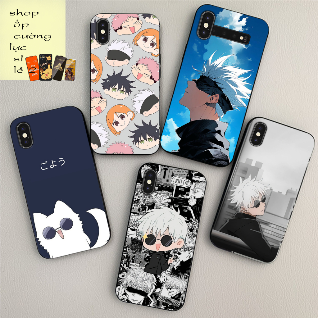 เคส Iphone X / ip Xs / ip Xs max พิมพ์ด้วยอนิเมะสะกดสงคราม Gojo Satoru