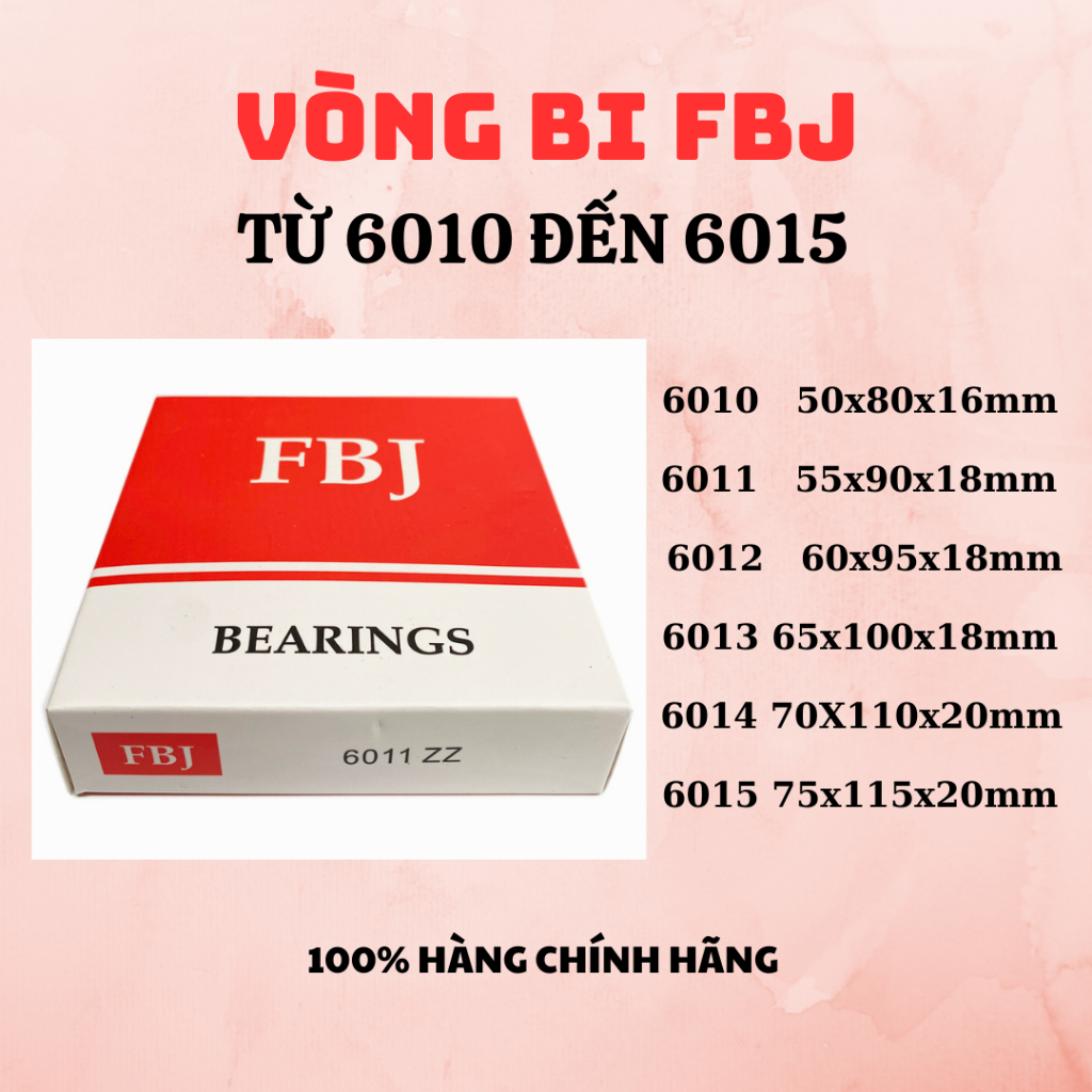 (Bearing) FBJ Bearing 6010 6011 6012 6013 6014 6015