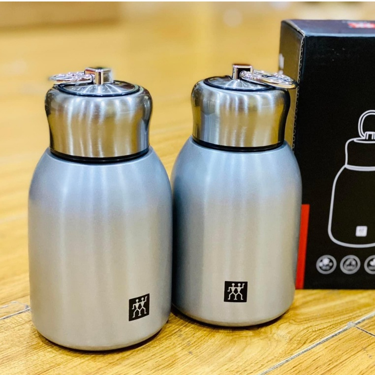กระติกน้ําร้อน Zwilling ขวดน้ํา 300 มล. พร้อมที่จับ ผลิตจากวัสดุ SU304 คุณภาพสูง สุดฮอต ใช้งานได้ 4 ฤดูกาล