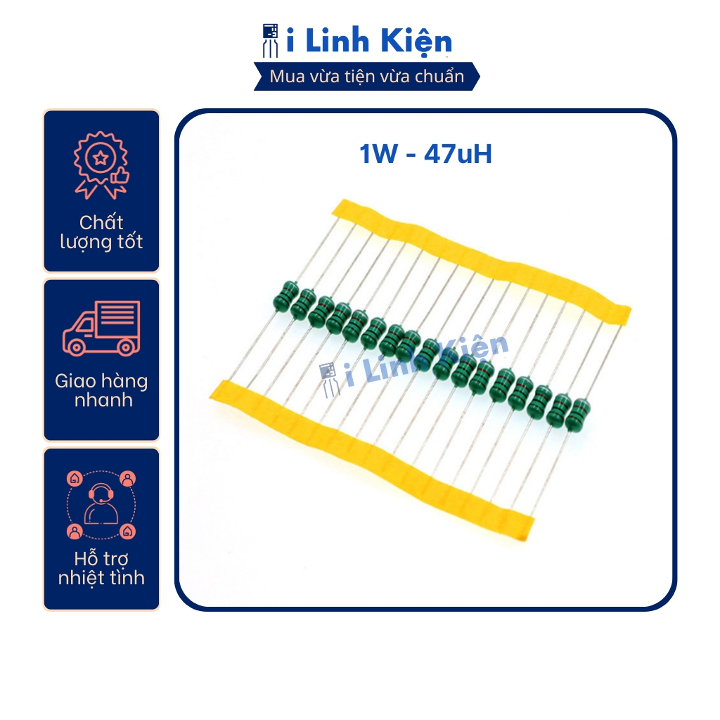 Line inductor 1W 0510 47uH ในถุง 10 ชิ้น
