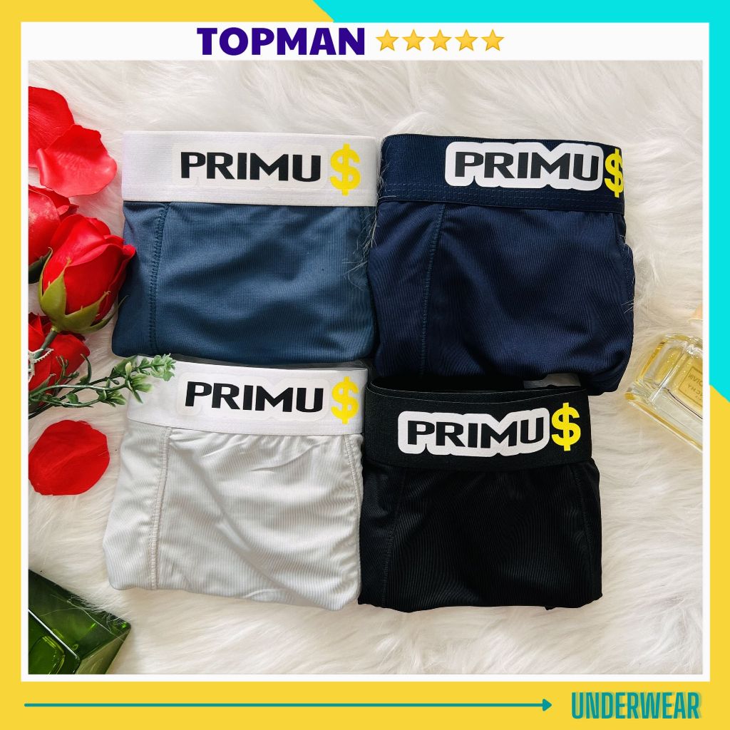 กางเกงในชาย Primu ยืดหยุ่นเย็นยืด 4 ทาง-TOPMAN