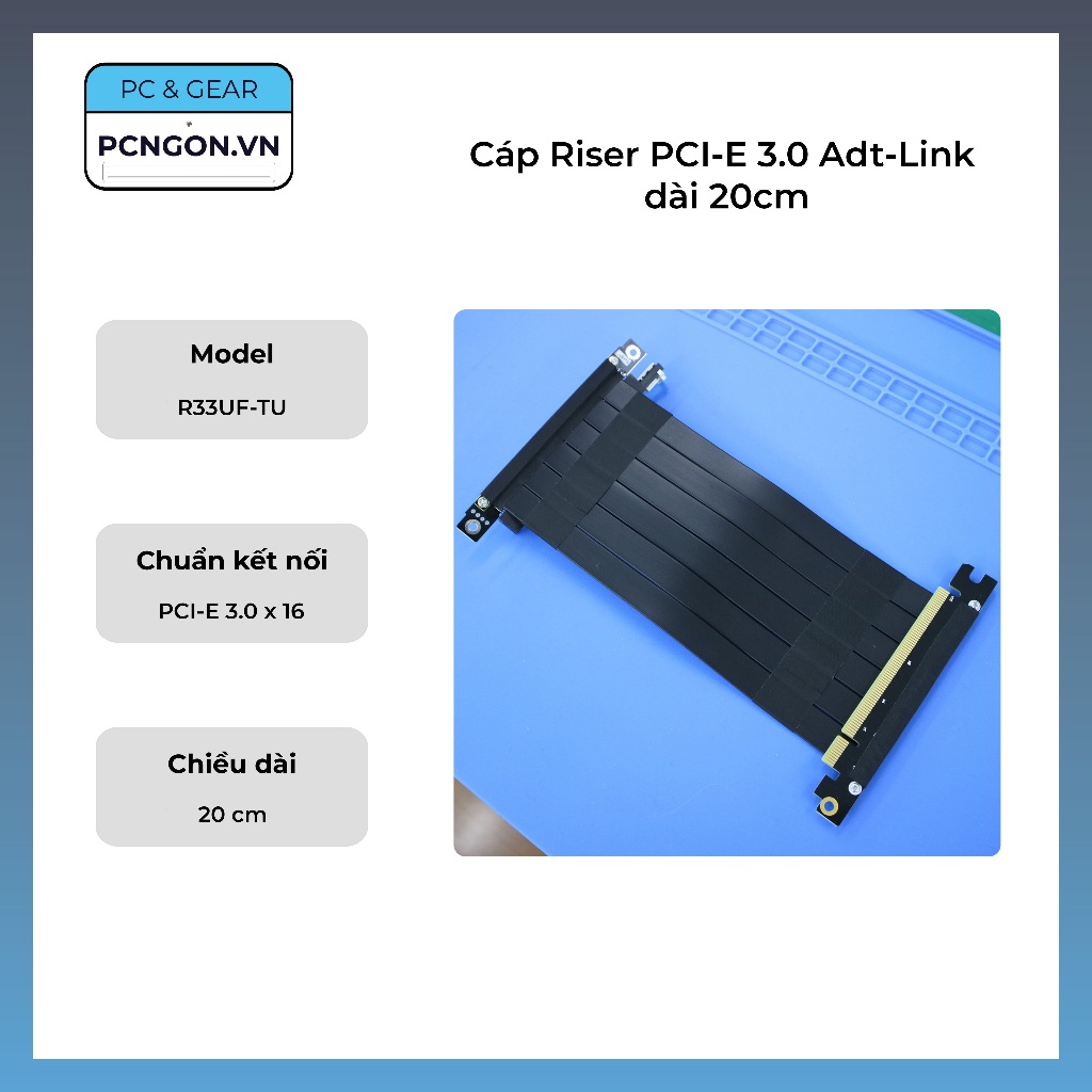 [PCNGON] Pci-e 3.0 Adt-Link Riser Cable ยาว 20 ซม.