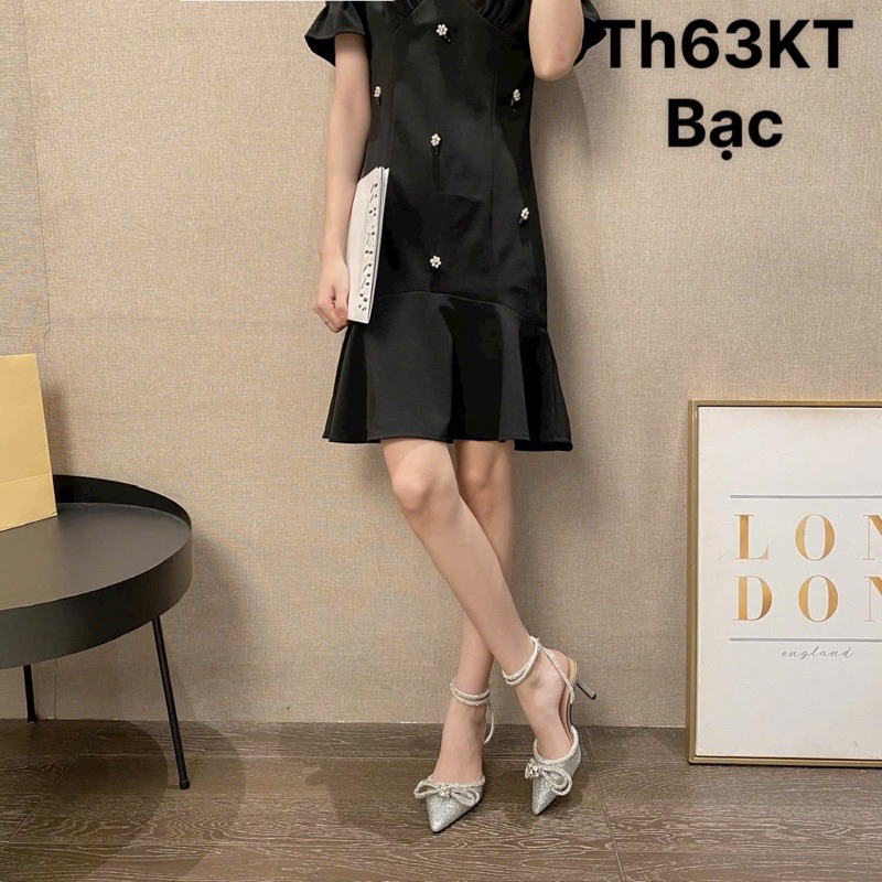 รองเท้าส้นสูง Lady Bow 9p รองเท้าส้นสูง 7p สําหรับเด็กผู้หญิงออกไปปาร์ตี้