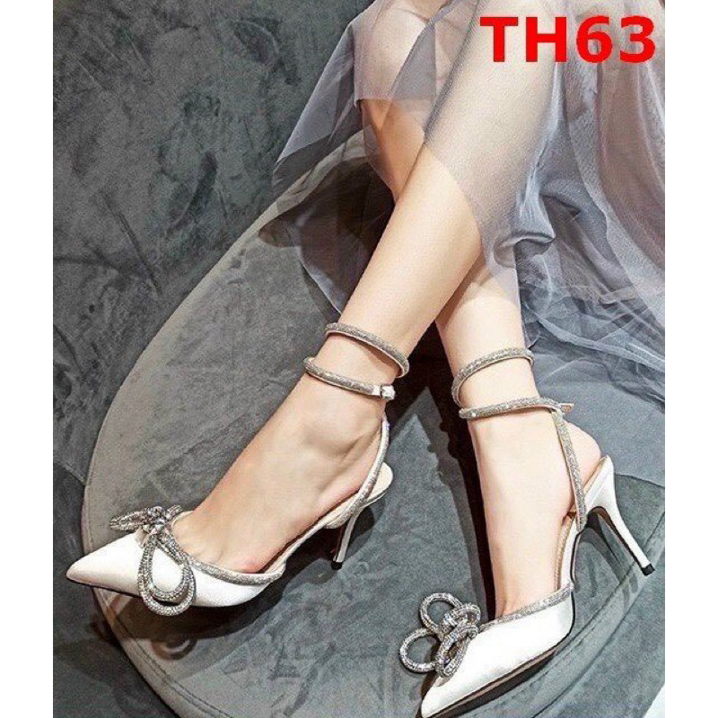 รองเท้าส้นสูง Lady Bow 9p รองเท้าส้นสูง 7p สําหรับเด็กผู้หญิงออกไปปาร์ตี้