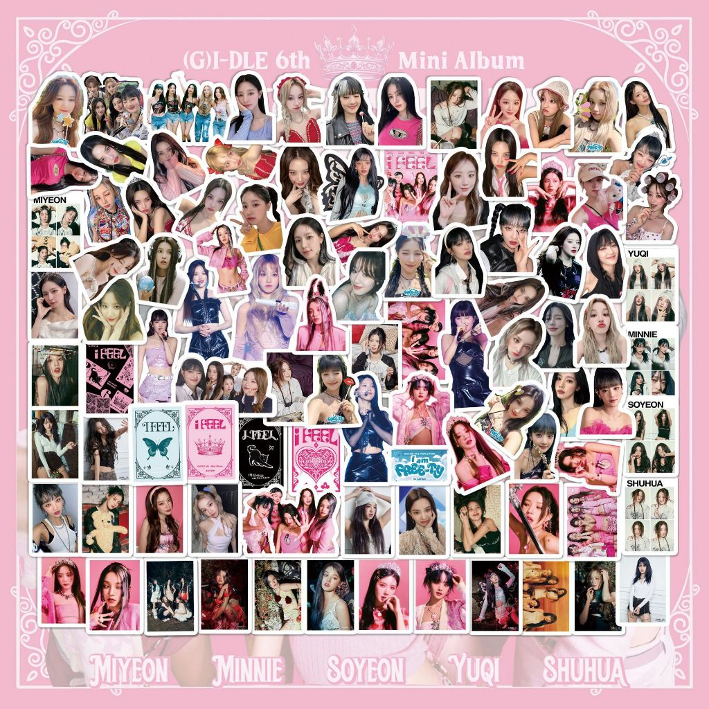 ชุดสติกเกอร์กันน้ํา 99 ชิ้น (G)I-DLE I Feel