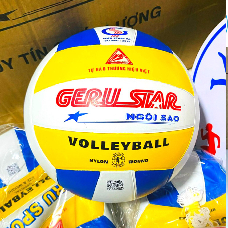 Gerustar V5 Rubber Volleyball Free Pump + Ball Net (ของแท้ 100%)