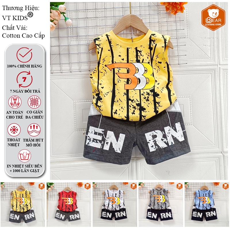 VT KIDS ชุดสามรูผ้าฝ้ายคุณภาพสูงสําหรับเด็กทารกขนาด 7-24กก