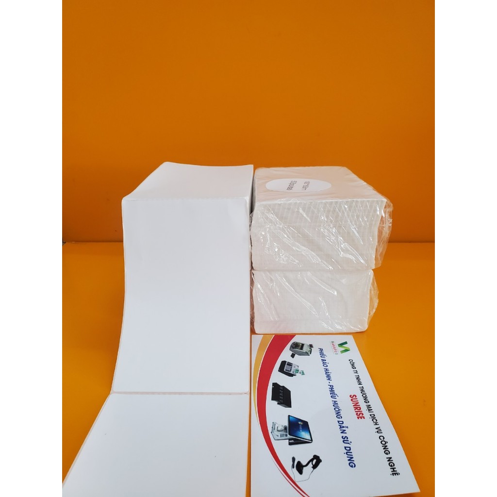 [COMBO OF 10 แผ่น] NAKAPOS กระดาษความร้อนแบบมีกาวในตัว 3 ชั้น 5000 แผ่น A6 ขนาด 76x130 สําหรับงานพิม