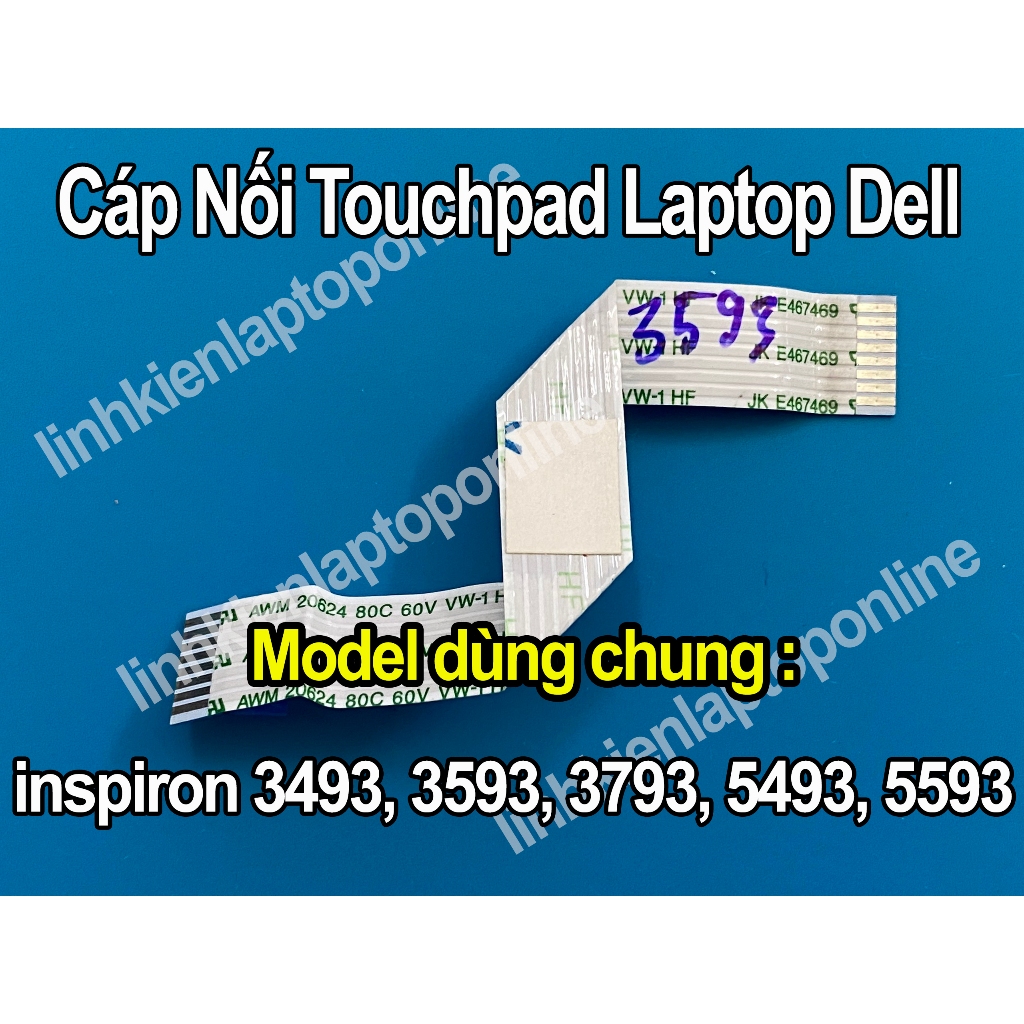สายทัชแพดแล็ปท็อป Dell Inspiron 3493 3593 5593 (สายแผ่นรองเมาส์) 8 พิน