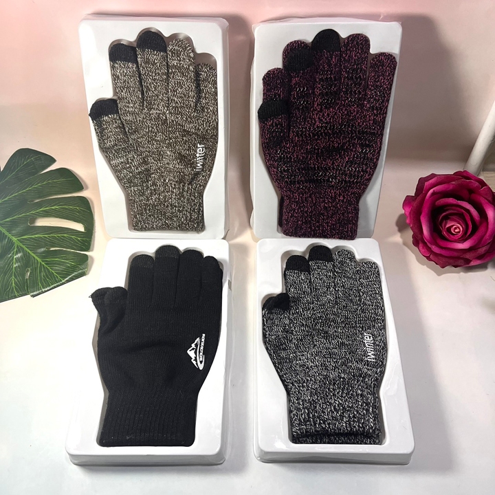 ถุงมือขนสัตว์กันหนาวสําหรับหน้าจอสัมผัสโทรศัพท์ - บาท01