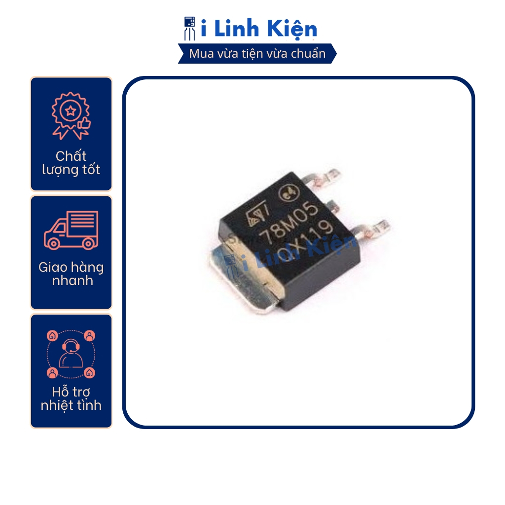 78M05 7805 0.5A 5V TO-252 ชนิดปกติ