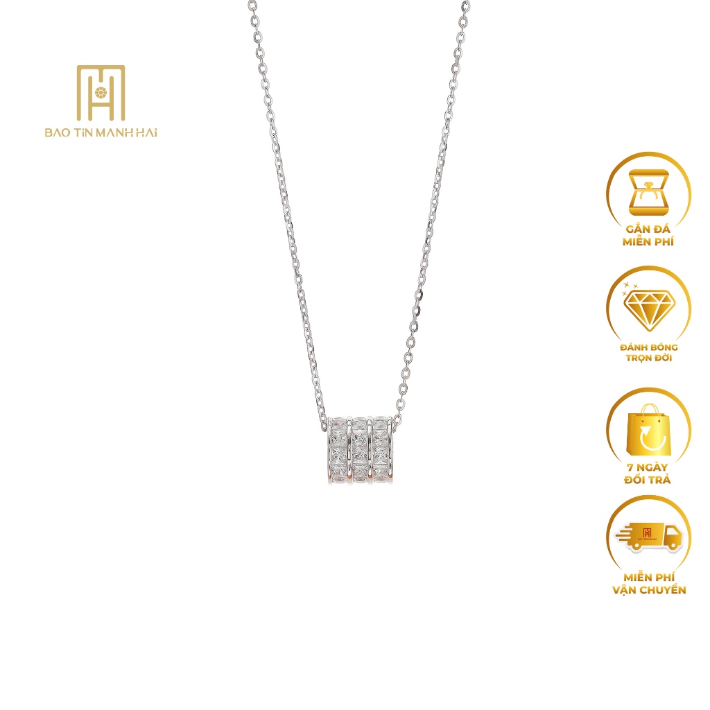 คอลเลกชันสร้อยคอเงิน 925 Xi Lu Thong DNK07 Bao Tin Manh Hai