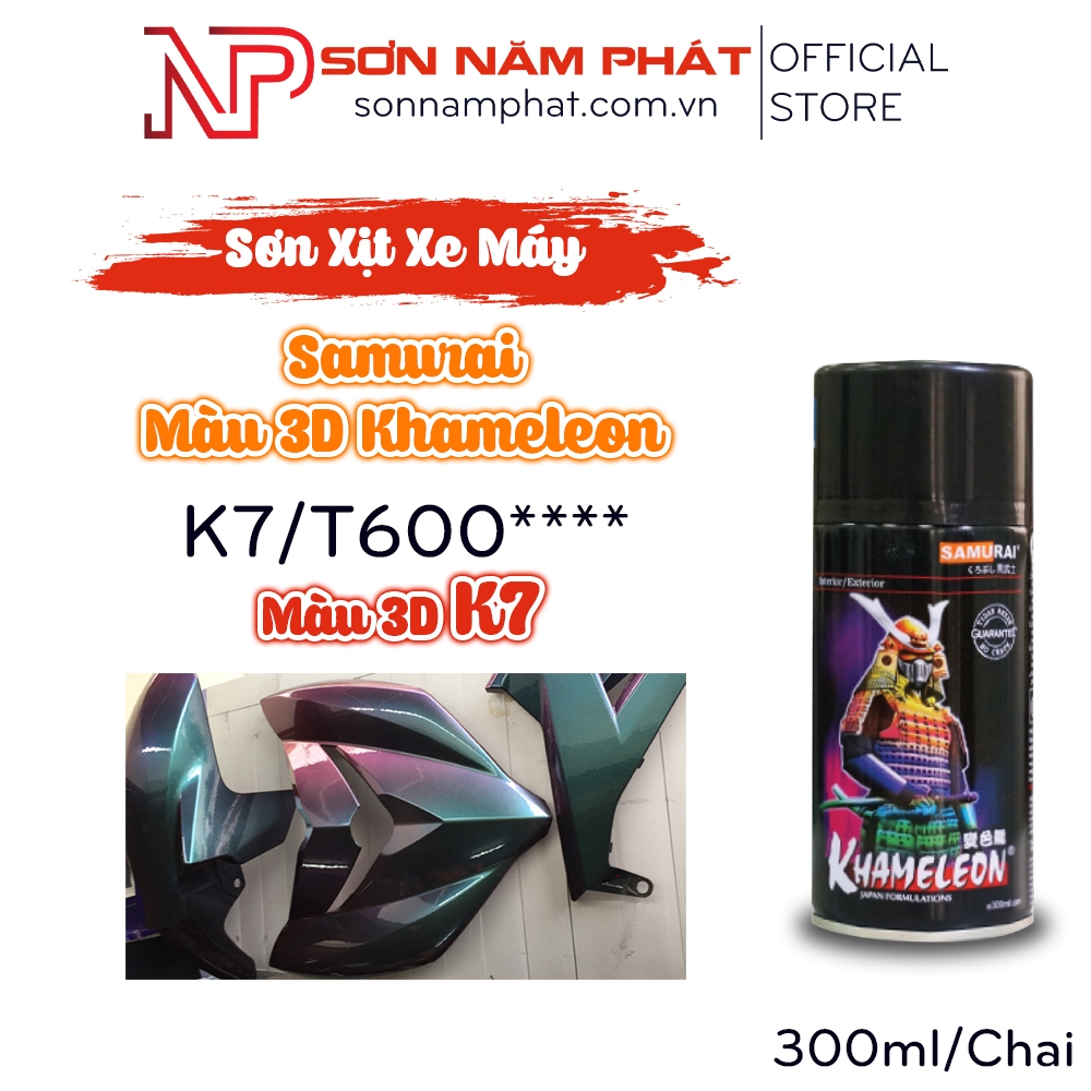 สีสเปรย์ Samurai 3D Wordeleon K7/T600****