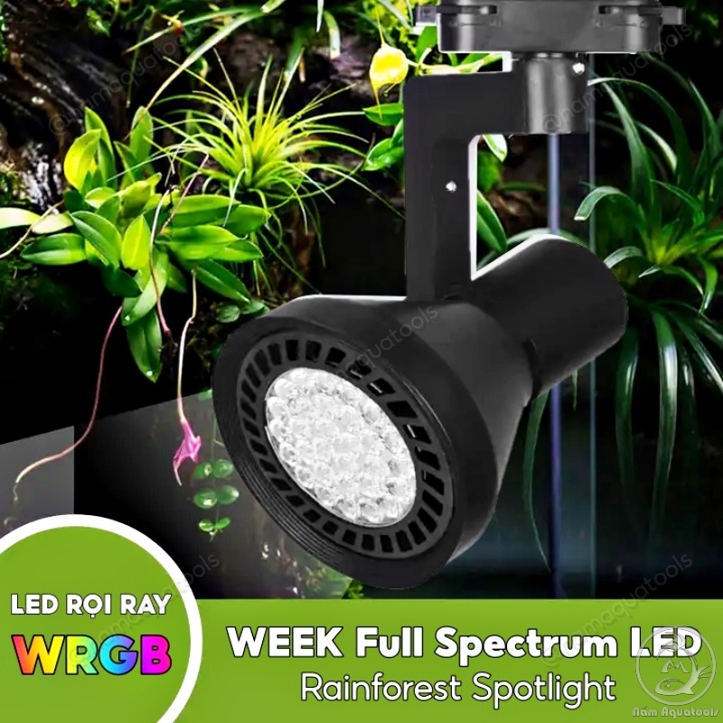 WEEK - สัปดาห์ Y30 สี WRGB ไฟ LED น้ําท่วมแบบเต็มสเปกตรัมสําหรับถังกึ่งภูมิประเทศและพิพิธภัณฑ์สัตว์น