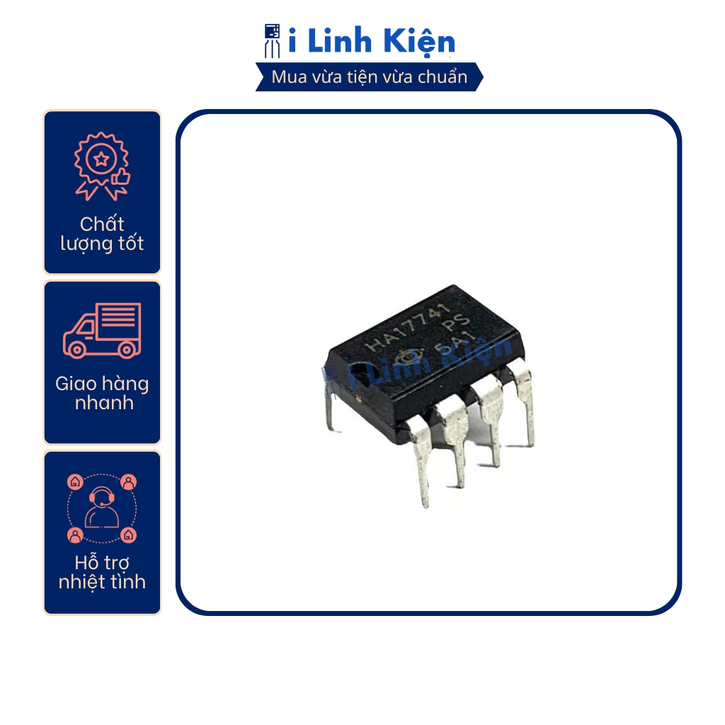 HA17741 Op-Am DIP-8 คุณภาพสูง