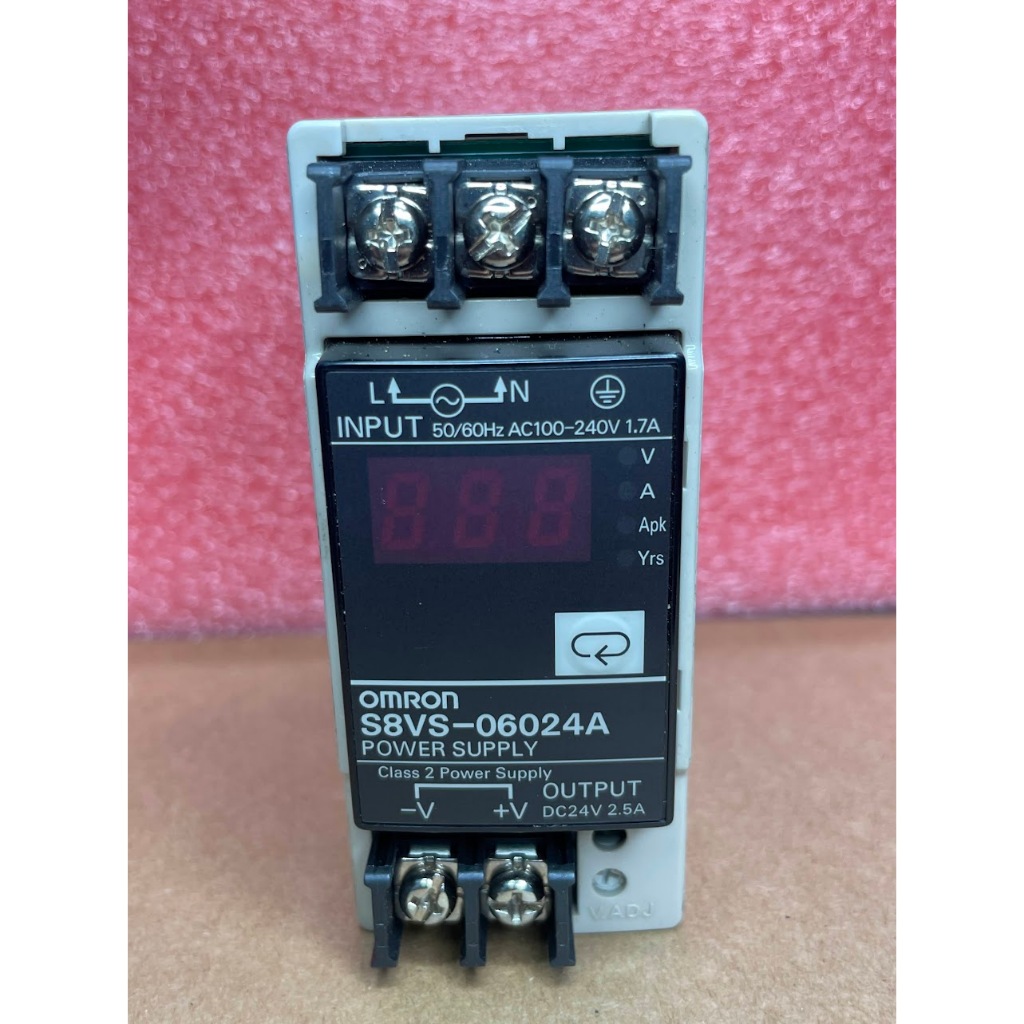 แหล่งจ่ายไฟราง OMRON 24V 2.5A 60W S8VS-06024