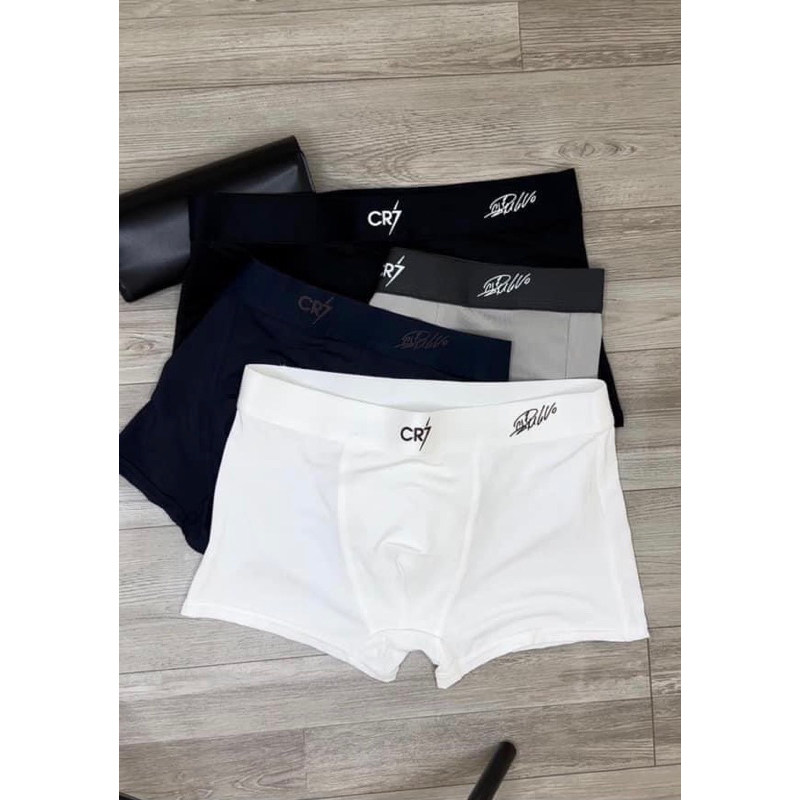 [COMBO 4c] CR7 Signature Mens Briefs, MU Logo, ชุดชั้นในชายคุณภาพสูงเย็นยืดหยุ่น, ต้านเชื้อแบคทีเรีย, 4-Way Stretch