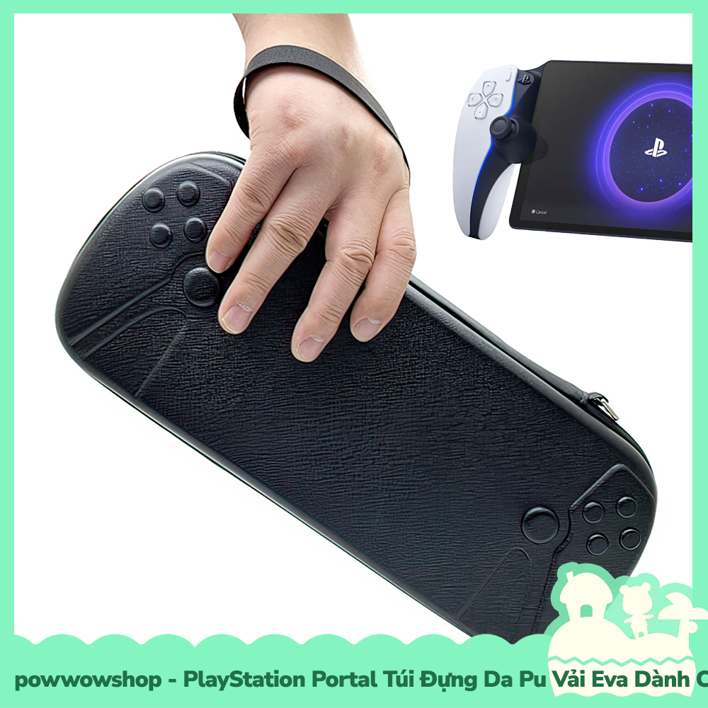 [ คลังสินค ้ าพร ้ อม VN - Speed ] PlayStation Portal Eva Fabric Pu Leather Bag For PlayStation Portal Double Black