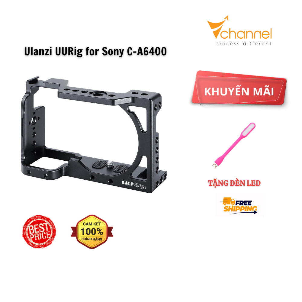 คุณภาพสูง Ulanzi UURig สําหรับ Sony C-A6400 กรอบกล้องมัลติฟังก์ชั่น – [ไฟ Led ฟรี]