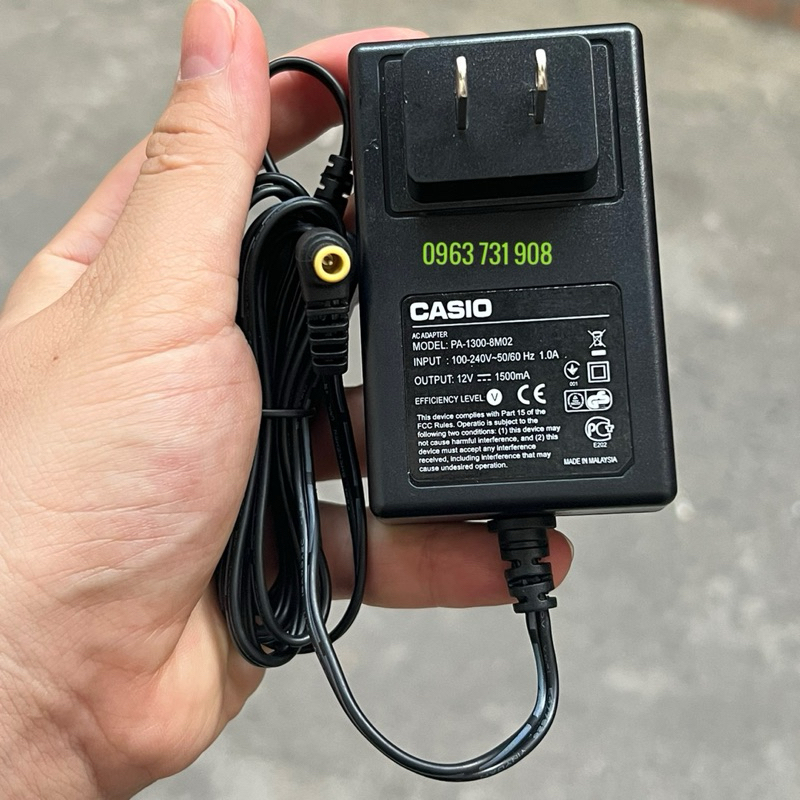 Casio 12v 1500mA Power Charger พร ้ อมพินเปียโน CTK-1000 kim ของแท ้