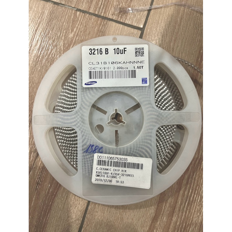 10uF Paste Capacitor 10uF Non-polar Capacitor 10UF 1206 ตัวเก็บประจุ SMD 1206 ตัวเก็บประจุ 10uf ตัวเ