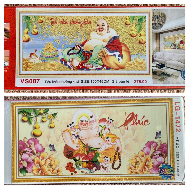 [ใหม่] Maitreya ภาพวาดเพชรพระพุทธรูป lg1472(100x50cm) vs087(100x46cm)