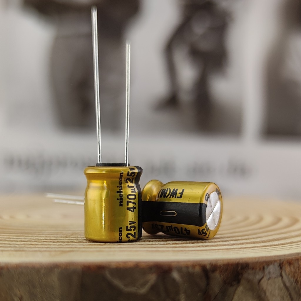 470uF 25V Nichicon FW คาปาซิเตอร์