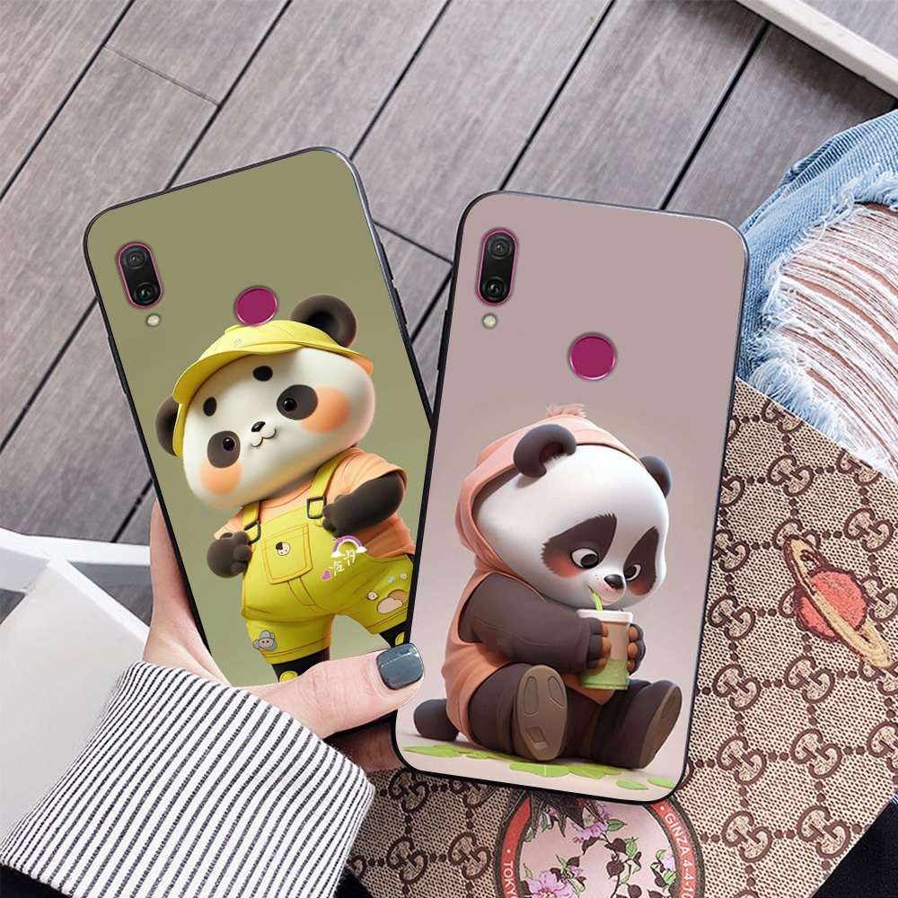 เคส Huawei y9 prime 2019 / huawei y9 2019 / huawei y8s พิมพ์ลายแพนด้าน่ารัก