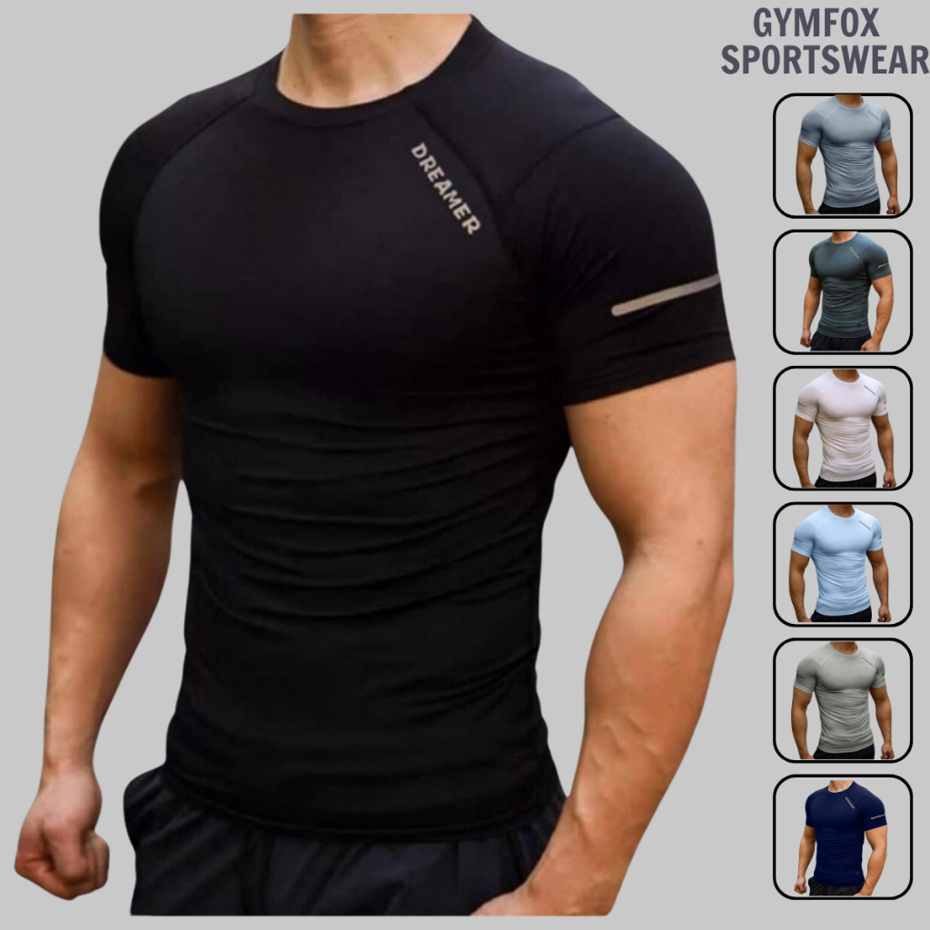 Dreamer เสื้อยืดกีฬาเข้ารูปผู้ชาย Made of 4-Way Stretch Cold Spandex