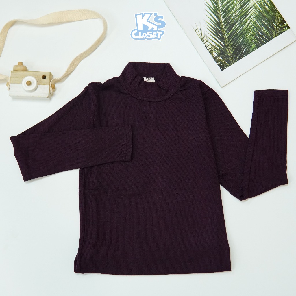 เสื้อแจ็คเก็ตกันความร้อนคอเต่า Ks Closet ผลิตจากวัสดุยางยืดยางสําหรับเด็กชายและเด็กหญิงตั้งแต่ 32-55