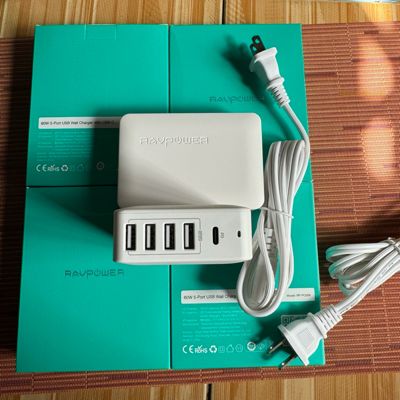 Ravpower Desk Charger RP- PC059 60W 4A1C ใหม่ US