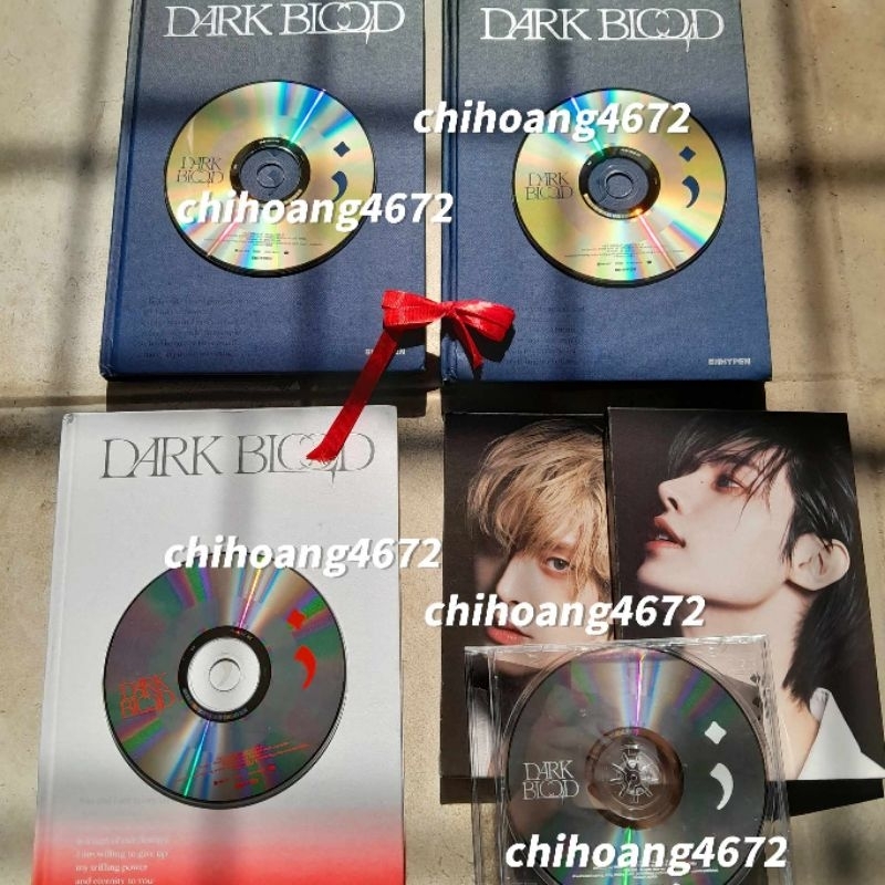 อัลบั้ม enhypen เลือดดํา เลือดส้ม เวอร์ชั่น engene sunghoon jake jungwon hesung jay niki sunoo