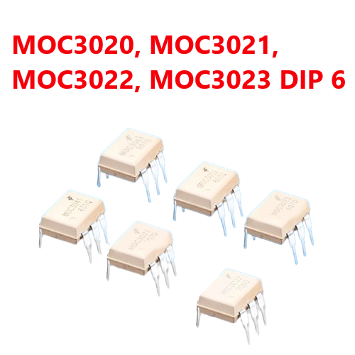 ไดร์เวอร์ออปติคอล Triac IC MOC3020, MOC3021, MOC3022, MOC3023 pin - ของแท้