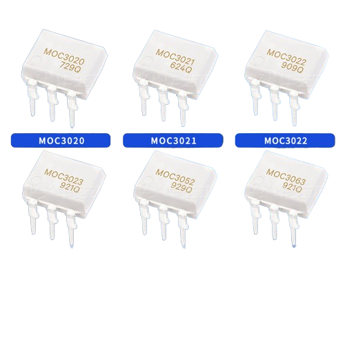 ไดร์เวอร์ออปติคอล Triac IC MOC3020, MOC3021, MOC3022, MOC3023 pin - ของแท้